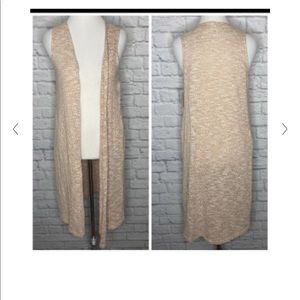 LuLaRoe joy, tan/white size Medium